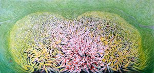 Glorious Entry、2011年（ライスペーパーにイースタンガッシュ） 作： Komi Chen