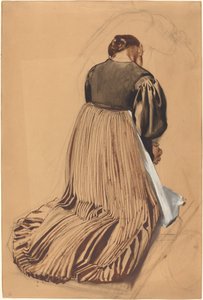 後ろからひざまずく女性 作： Konrad Böse