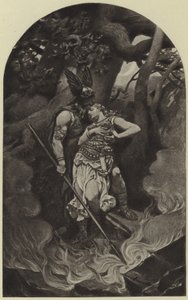WotanのBrunhildへの別れ（グラビア） 作： Konrad Dielitz