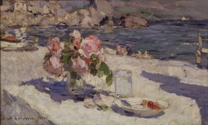 海岸で、1910 作： Konstantin Alekseevich Korovin