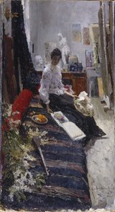 Painters Studioで 作： Konstantin Alekseevich Korovin