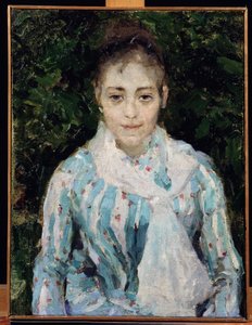 アーティスト マリア ヤクンチコバ ウェーバー (1870-1902) の肖像 (アーティスト M.ヤクンチコヴァ ウェーバーの肖像)。 Konstantin Alexeyevich Korovin (1861-1939) の作品は、彼を描いた