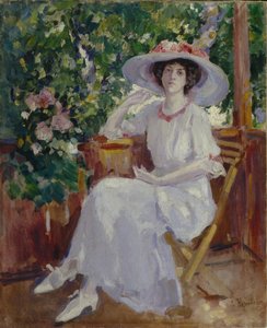女優ナデジダ・コマロフスカヤの肖像 作： Konstantin Alekseevich Korovin