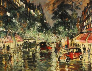 パリの雨の夜、1930年代