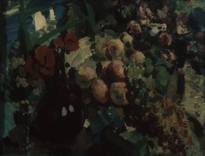 静物。つると果物、1917 作： Konstantin Alekseevich Korovin