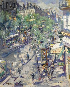 1923年パリのセバストポル通り 作： Konstantin Alekseevich Korovin