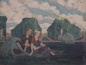 恋人 作： Konstantin Andreevic Somov