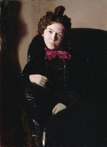 アンナ・ペトロフナ・オストロモヴァ＝レベデヴァ（1871-1955）の肖像 1901年（油彩・キャンバス 作： Konstantin Andreevic Somov