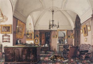 冬宮殿のインテリア。大王ニコラスニコライエヴィッチの研究、1856年 作： Konstantin Andreyevich Ukhtomsky