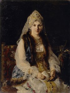 ボイヤーズワイフ、1880年 作： Konstantin Egorovich Makovsky