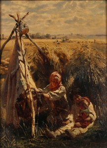 野原の子供たち、1870 作： Konstantin Egorovich Makovsky