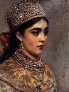 ボヤー女、1890 作： Konstantin Egorovich Makovsky