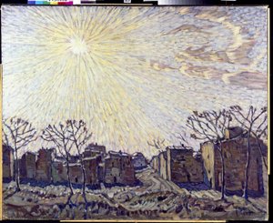 太陽 - Peinture de Konstantin Fyodorovich Bogayevsky (Bogaevsky)(1872-1943)。 (1872-1943) カンヴァスに油彩 1906 地方美術館、ヴォログダ 111x138