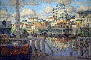 プスコフ、1915年。 作： Konstantin Ivanovich Gorbatov