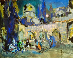 ダンス、チェザーレプグニスバレエの舞台デザイン、リトルハンプバックホース、1912年。 作： Konstantin Alekseevich Korovin