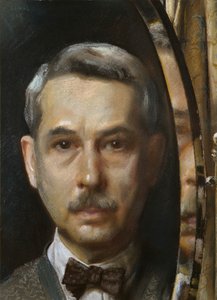 鏡の中の自画像」1928年 作： Konstantin Somov