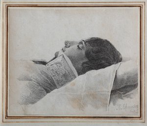 1827年、死の床に立つディミトリベネビティノフ 作： Konstantin Yakovlevich Afanasyev