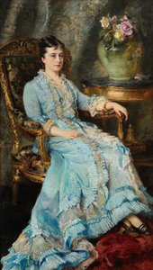 エカテリーナ・ミハイロフナ・ドルゴルコワ王女の肖像、1847～1922年、1880年。 作： Konstantin Yegorovich Makovsky