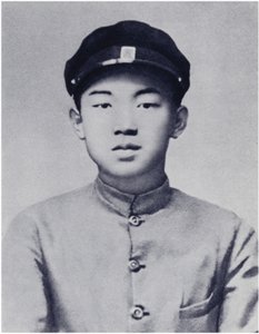 学生時代の金日成同志 (litho) 作： Korean Photographer