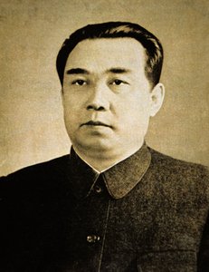 金日成（白黒写真） 作： Korean Photographer