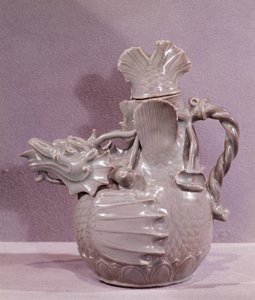 アートコリーン：水龍を模した陶製アクアマリン高麗時代 作： Korean School