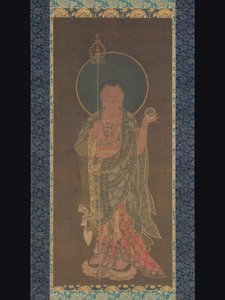 クシティガルバの吊り巻物、1300-50 作： Korean School