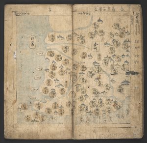 またはを追加します。 13138、No.3 全羅堂、「用心堂」より (アトラス) 1726-86 (紙に墨と彩色) 作： Korean School