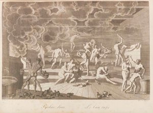 ロシアの銭湯。 ロシアの人々またはシャルル・ド・ドによるマナーの説明、1811-1812。 作： Korneev