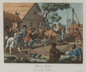 ナックルボーンズバブキ、1812年頃の少年 作： Korneev