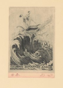Ex libris van Andor Schäffer Ex libris Schäffer Andor (オブジェクトのタイトル)