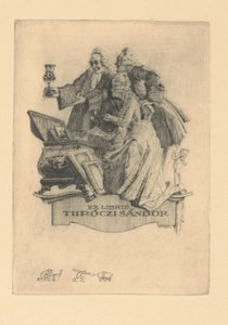 Ex libris は Sándor Turoczi です。 Ex libris Sándor Turóczi (オブジェクトのタイトル)