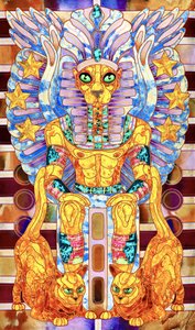 威厳あるエジプトの猫の王 作： Kostyantin Malginov