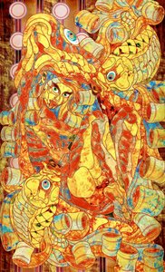 鮮やかなモザイクの像 作： Kostyantin Malginov