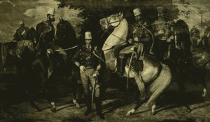 1849年カーロイ・フッサール連隊の将校たち