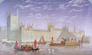 ウェストミンスター宮殿、ロンドン、c1850 作： Kronheim and Co