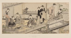(カラー木版画) 作： Kubo Shunman