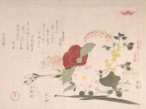 春雨集 春雨集 vol.2 切花編。クレマチス、バス...、1815年 丑年。 作： Kubo Shunman