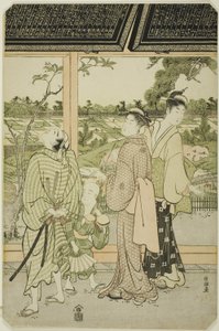 向島で絵馬鑑賞 作： Kubo Shunman