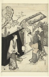 夜に近づく狂歌の家。