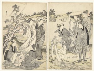 多摩川六本川沿いの女性たち
