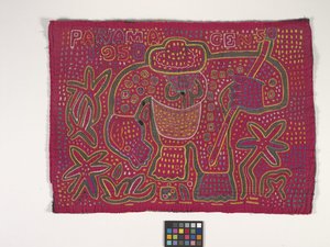 シャツパネル（モーラ）（写真） 作： Kuna Indian Culture