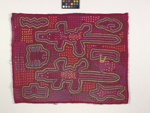 シャツパネル（モーラ）（写真） 作： Kuna Indian Culture