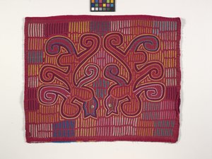 シャツパネル（モーラ）（写真） 作： Kuna Indian Culture