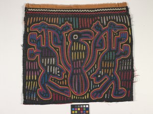 シャツパネル（モーラ）（写真） 作： Kuna Indian Culture