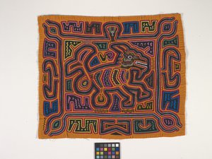 シャツパネル（モーラ）（写真） 作： Kuna Indian Culture