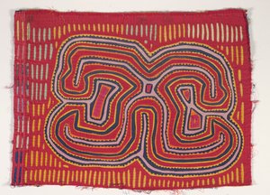 シャツパネル（モラ）、1950年頃（アップリケコットン） 作： Kuna Indian Culture