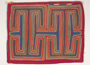 シャツパネル（モラ）、1950年頃（アップリケコットン） 作： Kuna Indian Culture