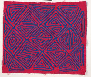 シャツパネル（モラ）、1950年頃（アップリケコットン） 作： Kuna Indian Culture