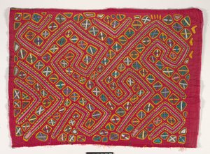 シャツパネル（モラ）、1950年頃（アップリケコットン） 作： Kuna Indian Culture