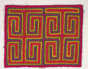 シャツパネル（モラ）、1950年頃（アップリケコットン） 作： Kuna Indian Culture
